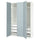 PAX / FJÄREHALS - Wardrobe combination, white/grey-blue,150x60x236 cm