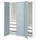 PAX / FJÄREHALS - Wardrobe combination, white/grey-blue,150x60x201 cm