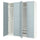 PAX / FJÄREHALS - Wardrobe combination, white/grey-blue,200x60x236 cm