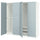PAX / FJÄREHALS - Wardrobe combination, white/grey-blue,200x60x201 cm