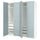 PAX / FJÄREHALS - Wardrobe combination, white/grey-blue,200x66x236 cm