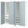 PAX / FJÄREHALS - Wardrobe combination, white/grey-blue,200x66x201 cm