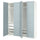 PAX / FJÄREHALS - Wardrobe combination, white/grey-blue,200x60x236 cm