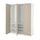 PAX / FLISBERGET wardrobe combination, white/light beige, 150x60x201 cm