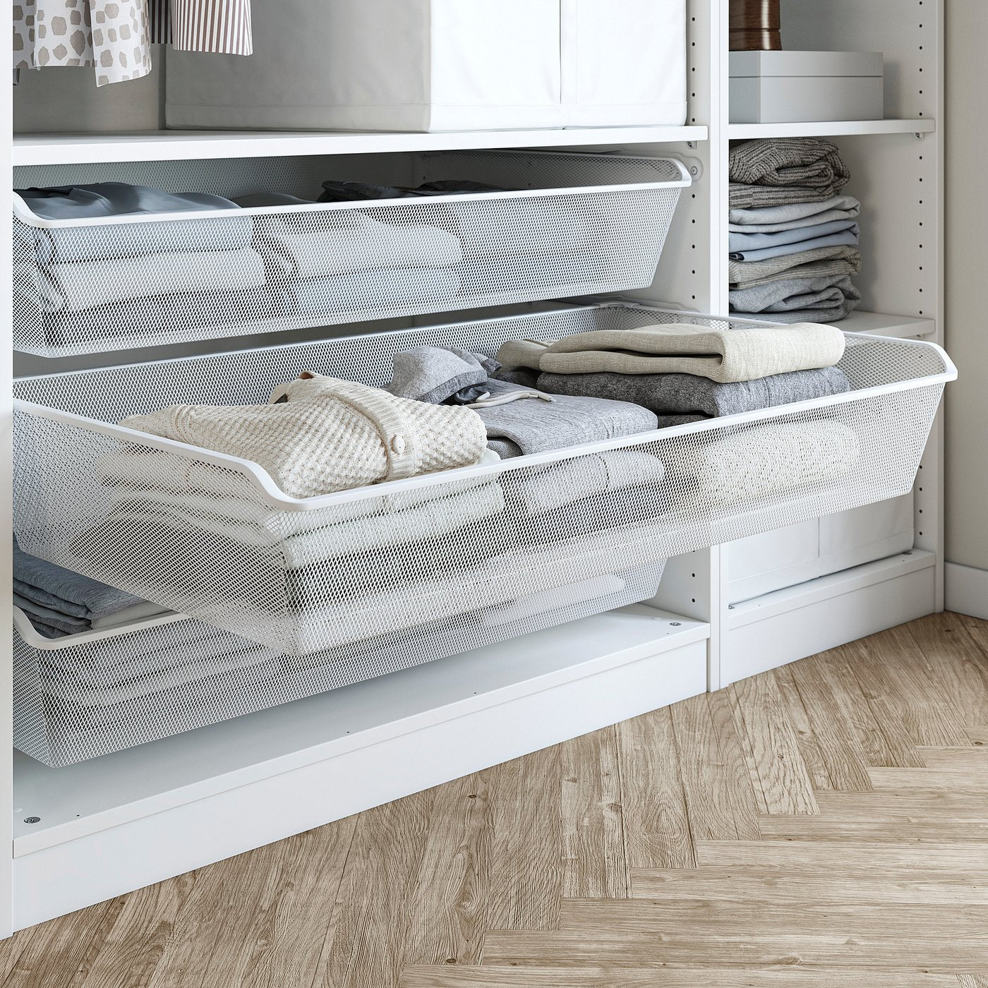 PAX / FLISBERGET wardrobe combination, white/white, 150x60x236 cm