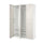 PAX / FLISBERGET wardrobe combination, white/white, 150x60x236 cm
