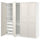 PAX / FLISBERGET wardrobe combination, white/white, 200x60x201 cm