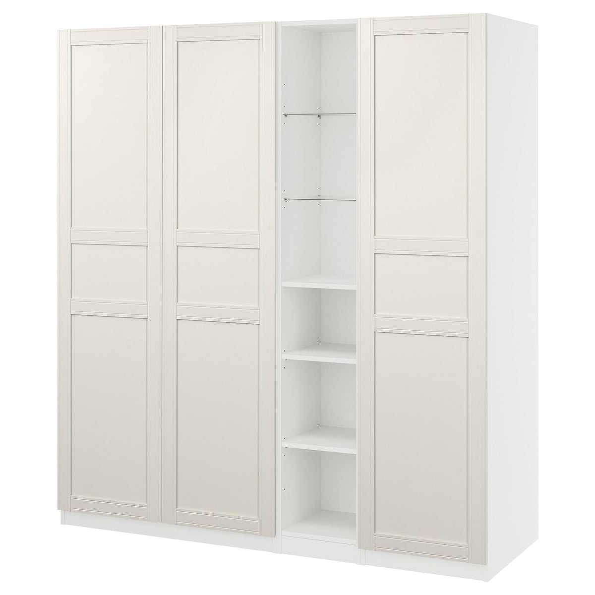 PAX / FLISBERGET wardrobe combination, 185.0x201.2x60.0 cm