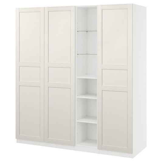 PAX / FLISBERGET wardrobe combination, 185.0x201.2x60.0 cm
