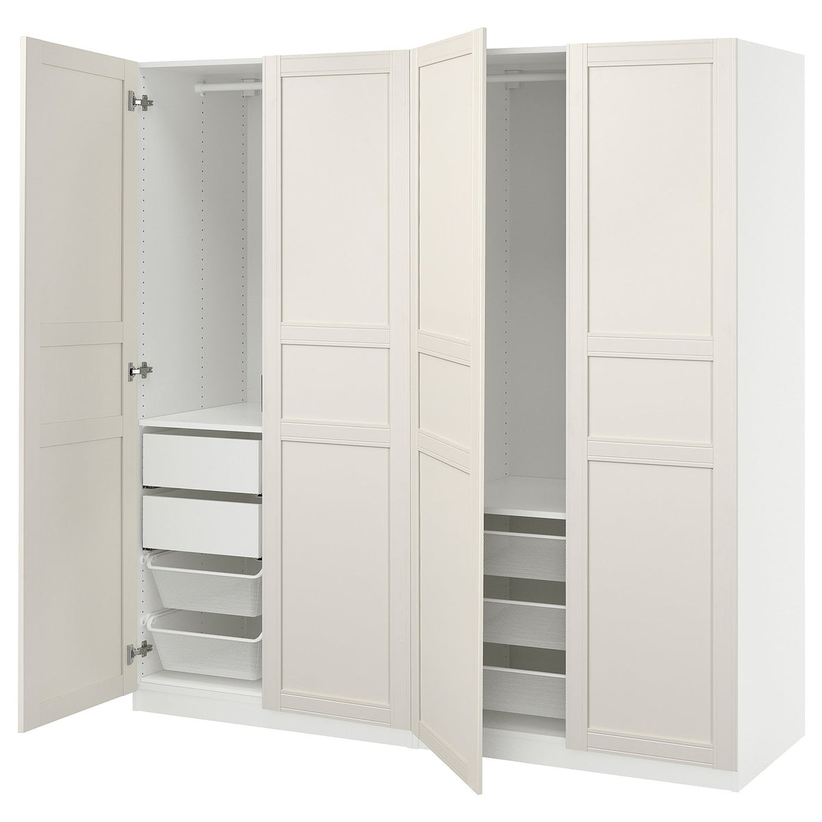 PAX / FLISBERGET wardrobe combination, 200.0x201.2x66.0 cm