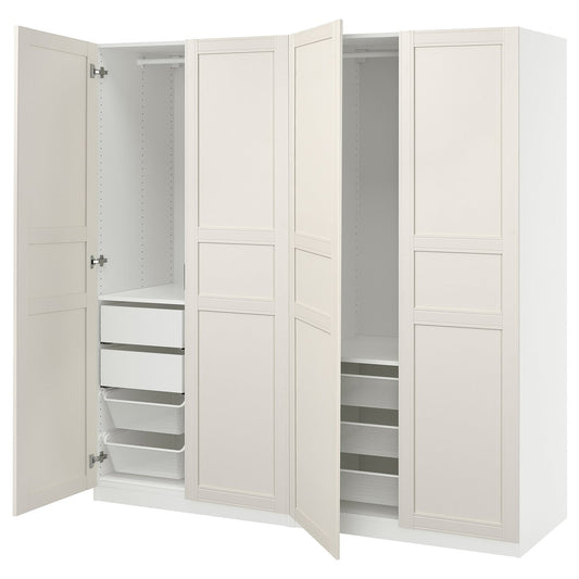 PAX / FLISBERGET wardrobe combination, 200.0x201.2x66.0 cm