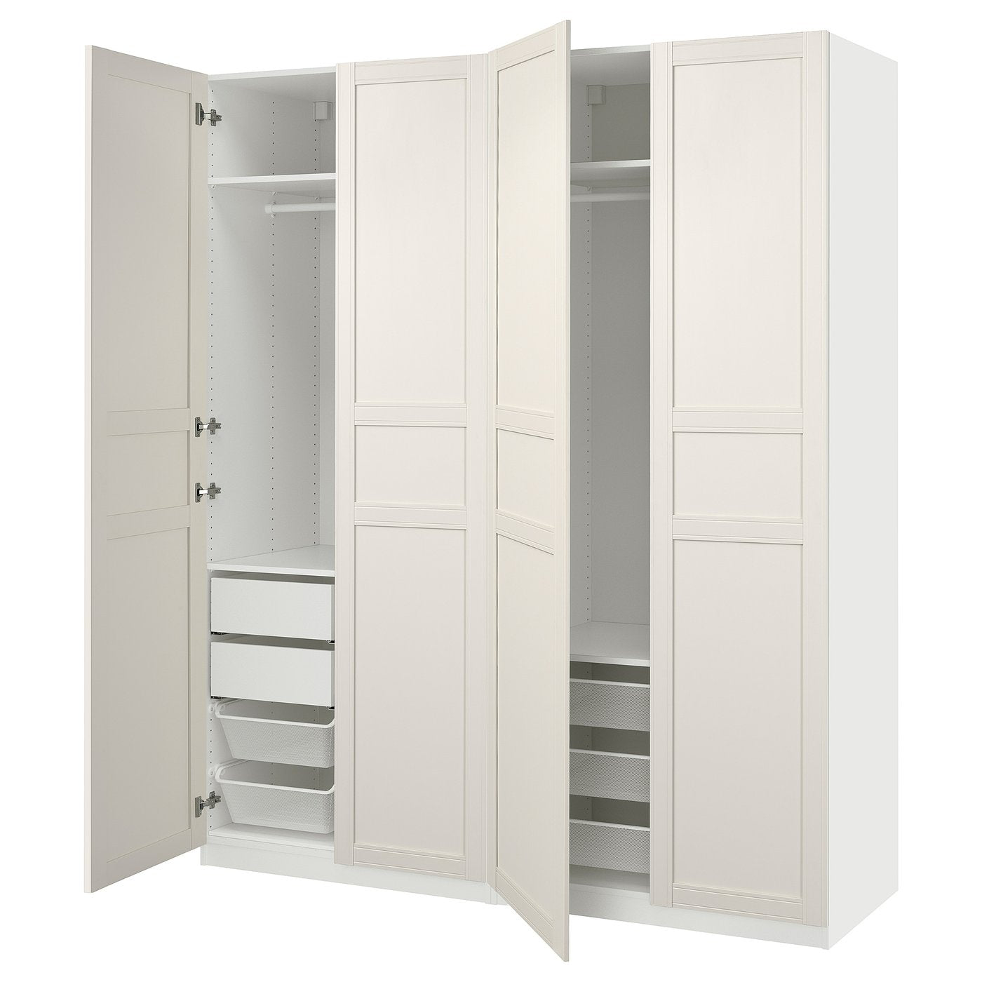 PAX / FLISBERGET wardrobe combination, 200.0x236.4x66.0 cm