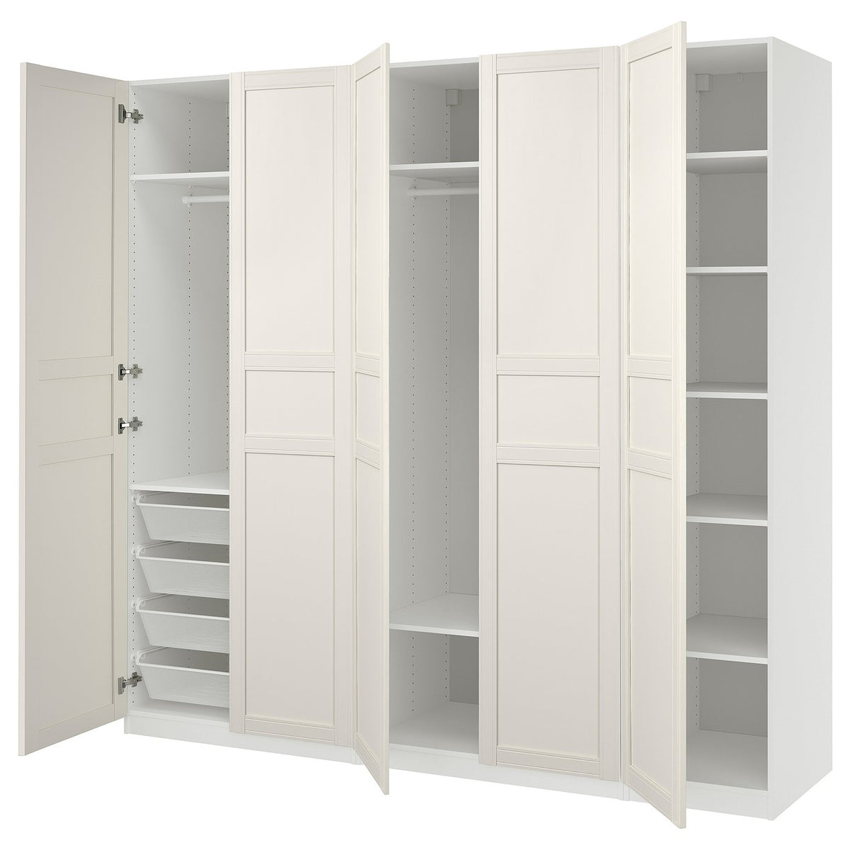PAX / FLISBERGET wardrobe combination, 250x236.4x60 cm