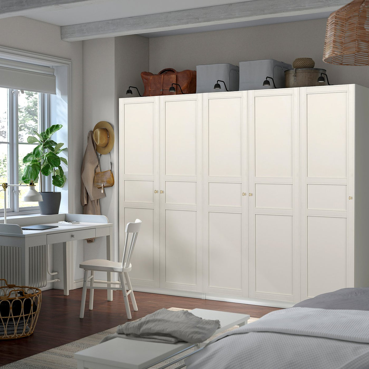 PAX / FLISBERGET wardrobe combination, 250x201.2x60 cm