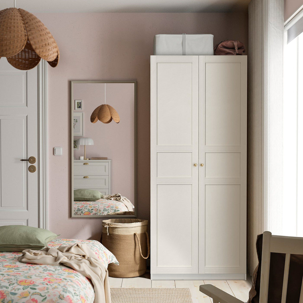 PAX / FLISBERGET wardrobe combination, 100.0x201.2x60.0 cm