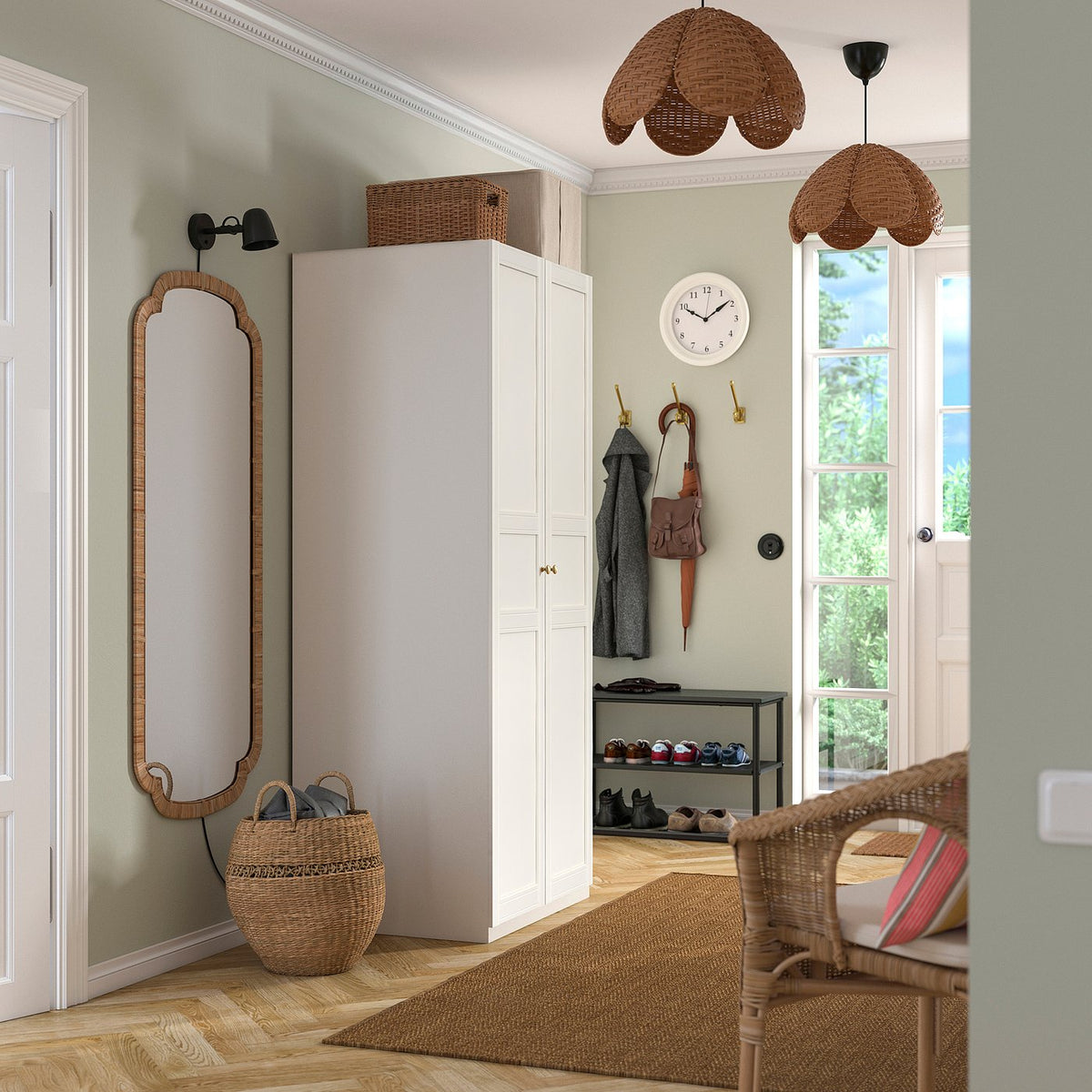 PAX / FLISBERGET wardrobe combination, 100.0x201.2x60.0 cm