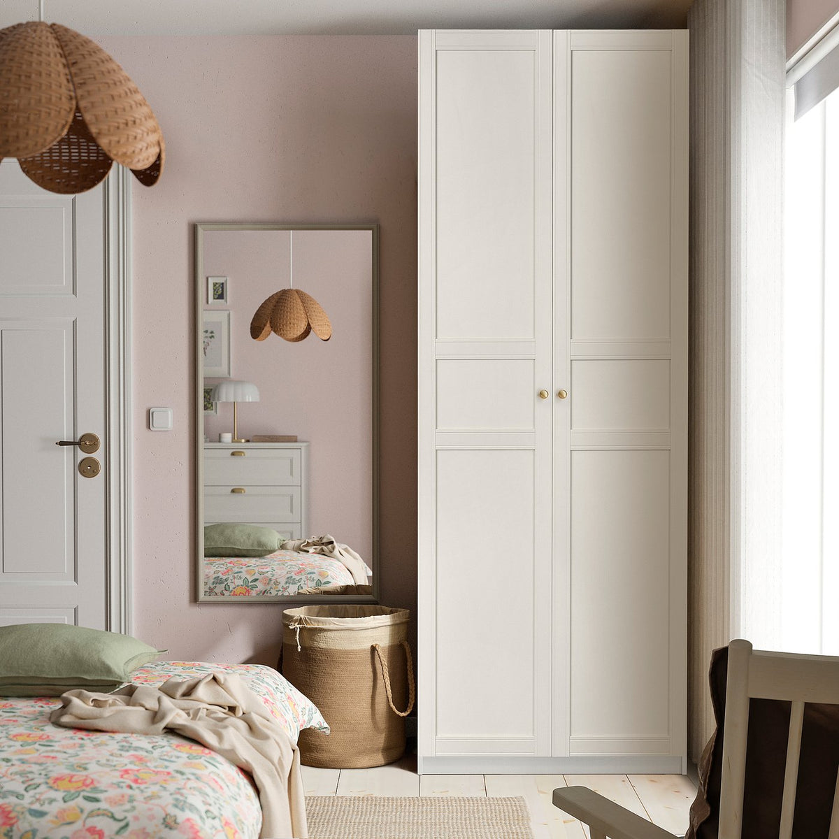 PAX / FLISBERGET wardrobe combination, 100.0x236.4x60.0 cm