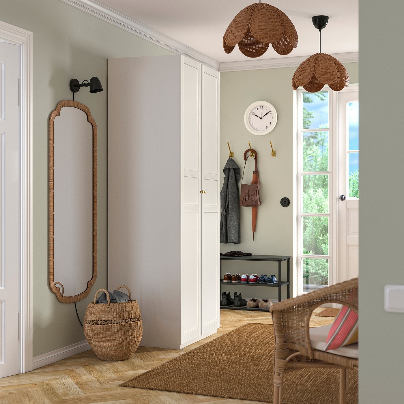 PAX / FLISBERGET wardrobe combination, 100.0x236.4x60.0 cm