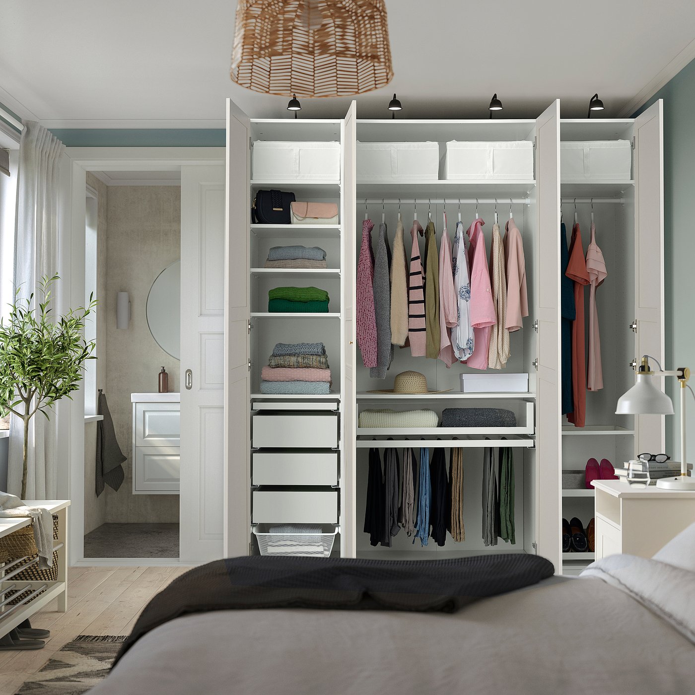 PAX / FLISBERGET wardrobe combination, 200x236.4x60 cm