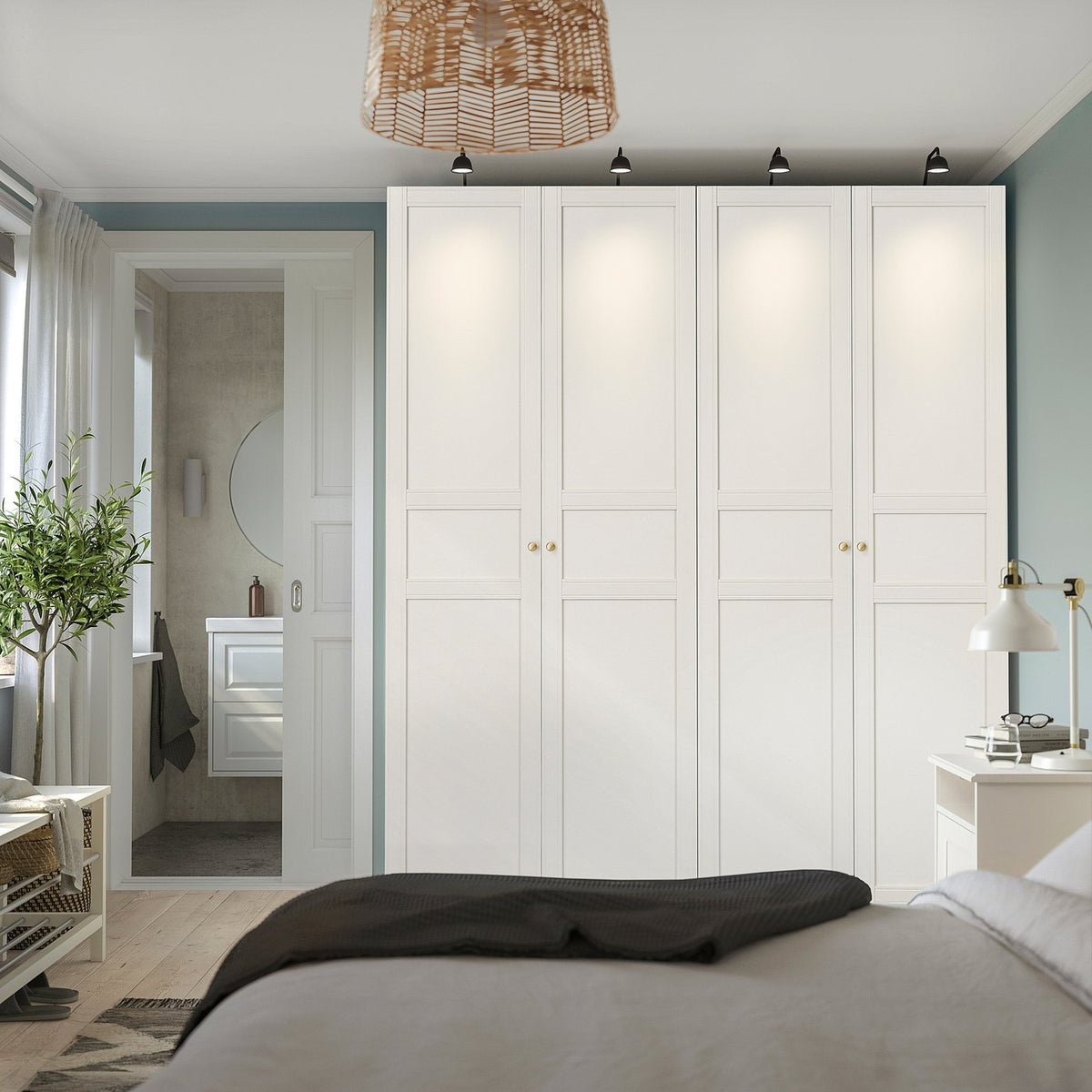 PAX / FLISBERGET wardrobe combination, 200x236.4x60 cm