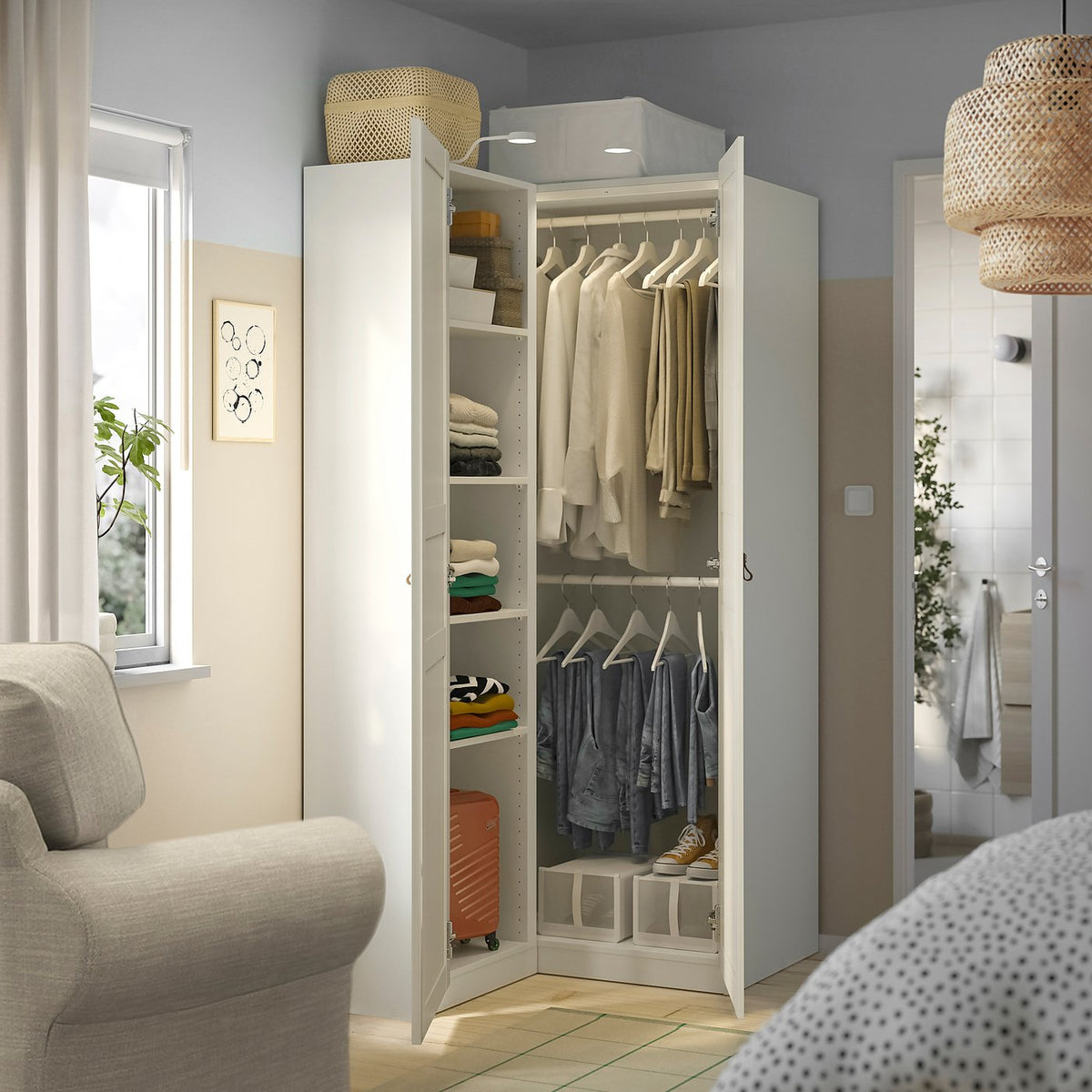 PAX / FLISBERGET corner wardrobe
