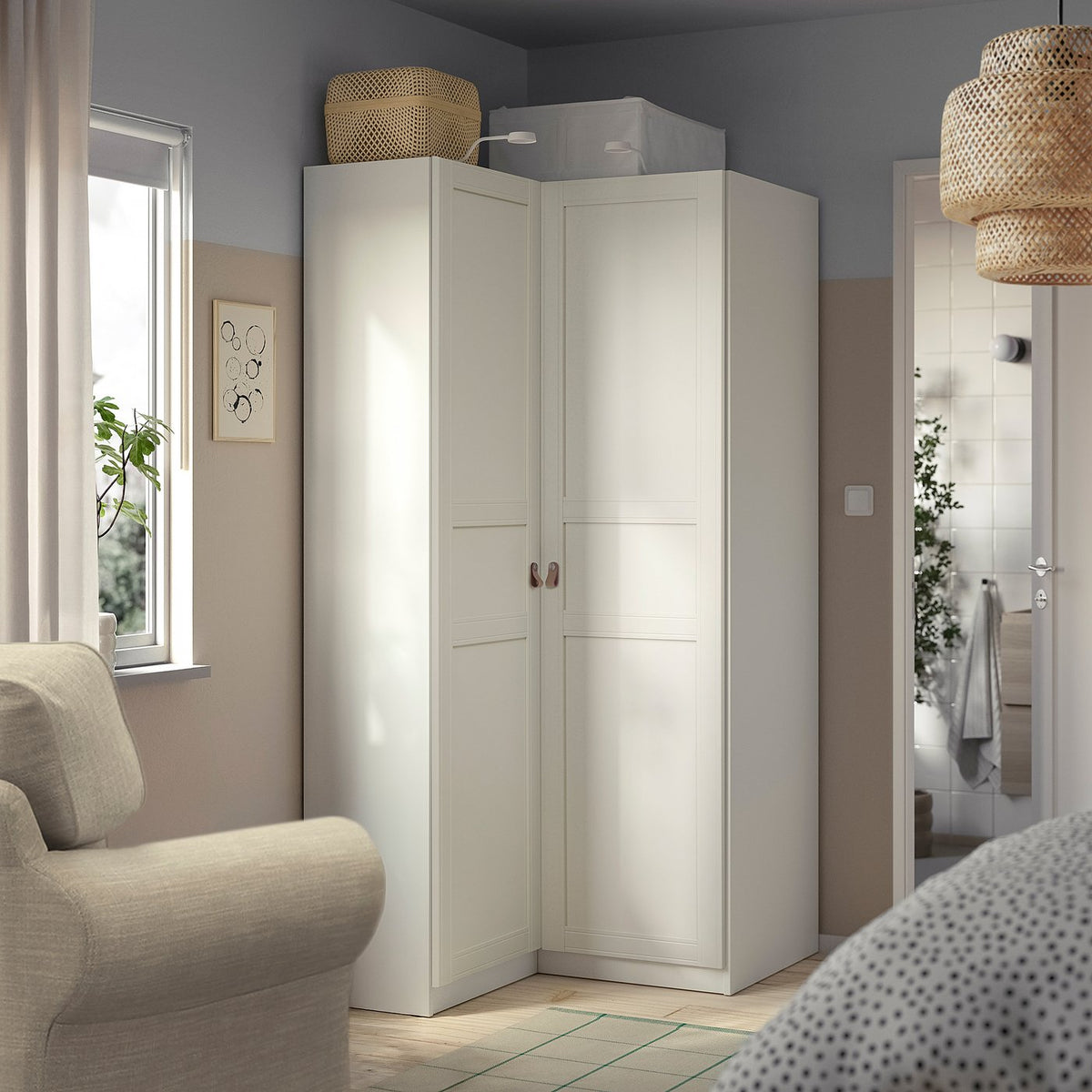 PAX / FLISBERGET corner wardrobe