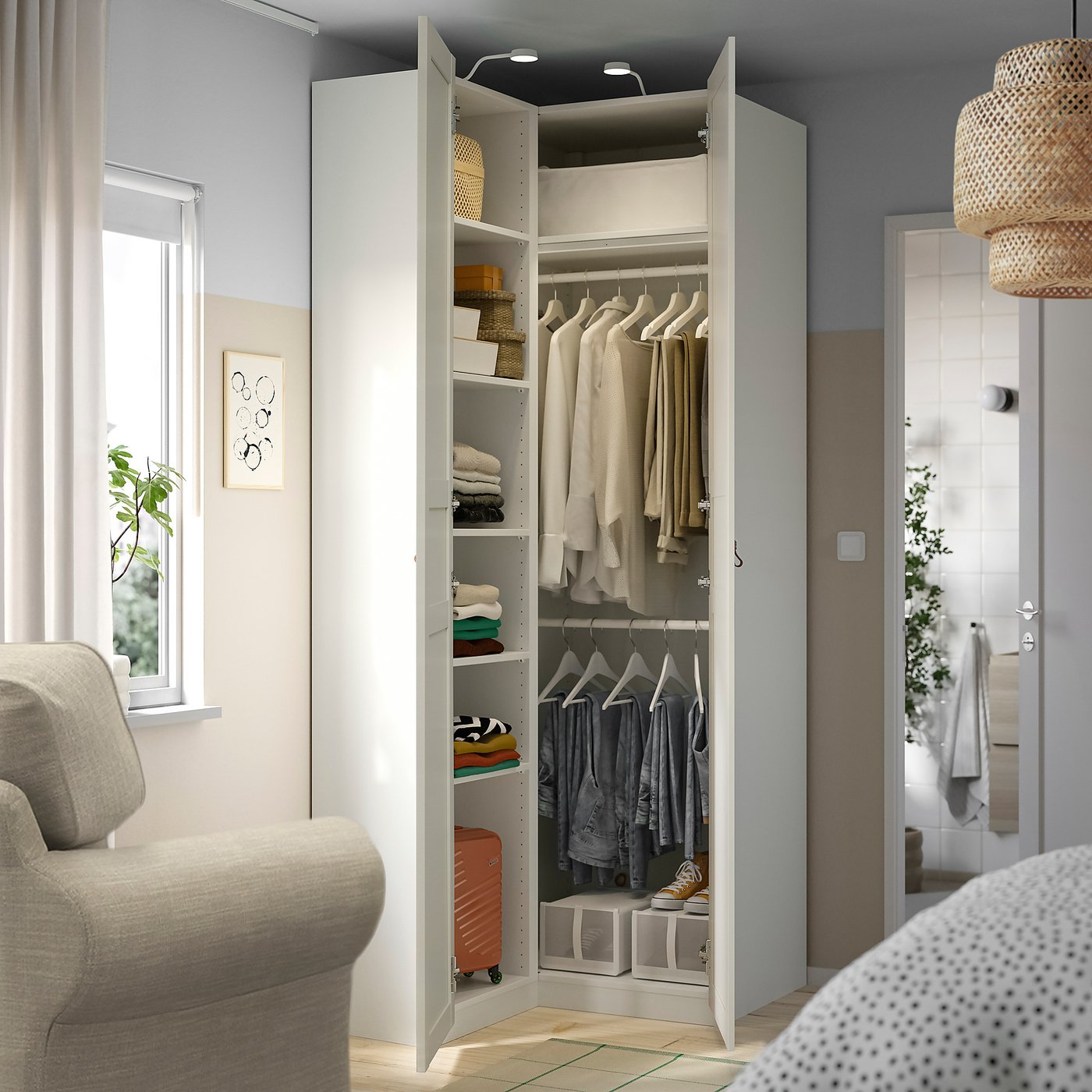 PAX / FLISBERGET corner wardrobe