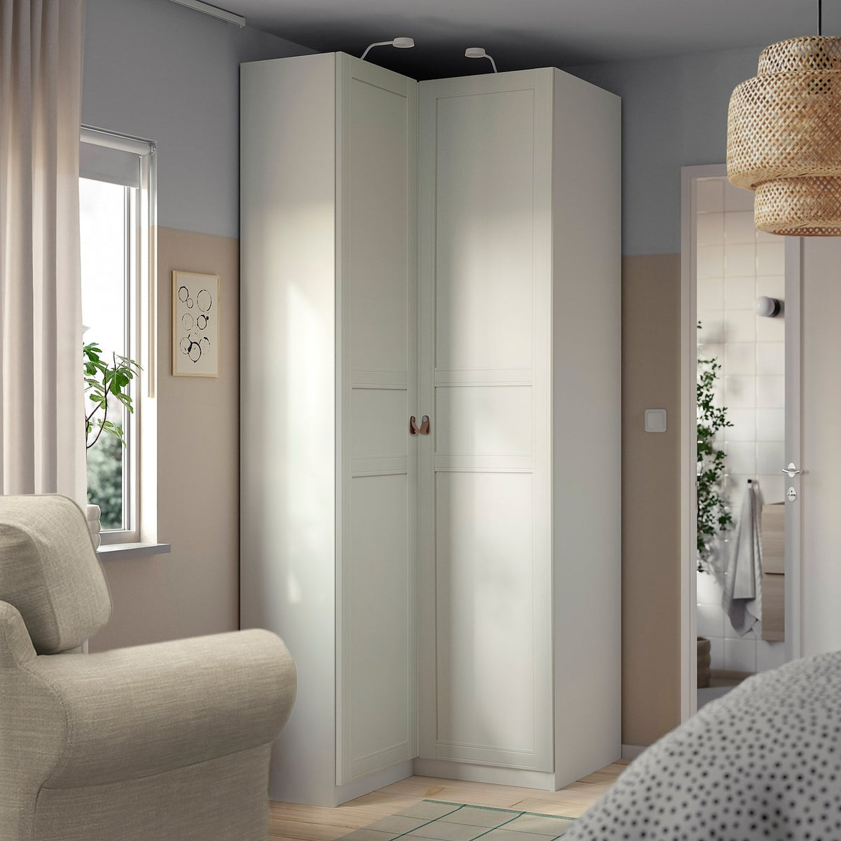 PAX / FLISBERGET corner wardrobe