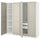 PAX / FLISBERGET wardrobe, white/light beige, 200x60x201 cm