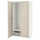 PAX / FLISBERGET wardrobe, white/light beige, 100x60x201 cm