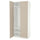 PAX / FLISBERGET wardrobe, white/light beige, 100x60x236 cm