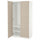 PAX / FLISBERGET wardrobe, white/light beige, 100x60x201 cm