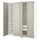 PAX / FLISBERGET wardrobe, white/light beige, 200x60x236 cm