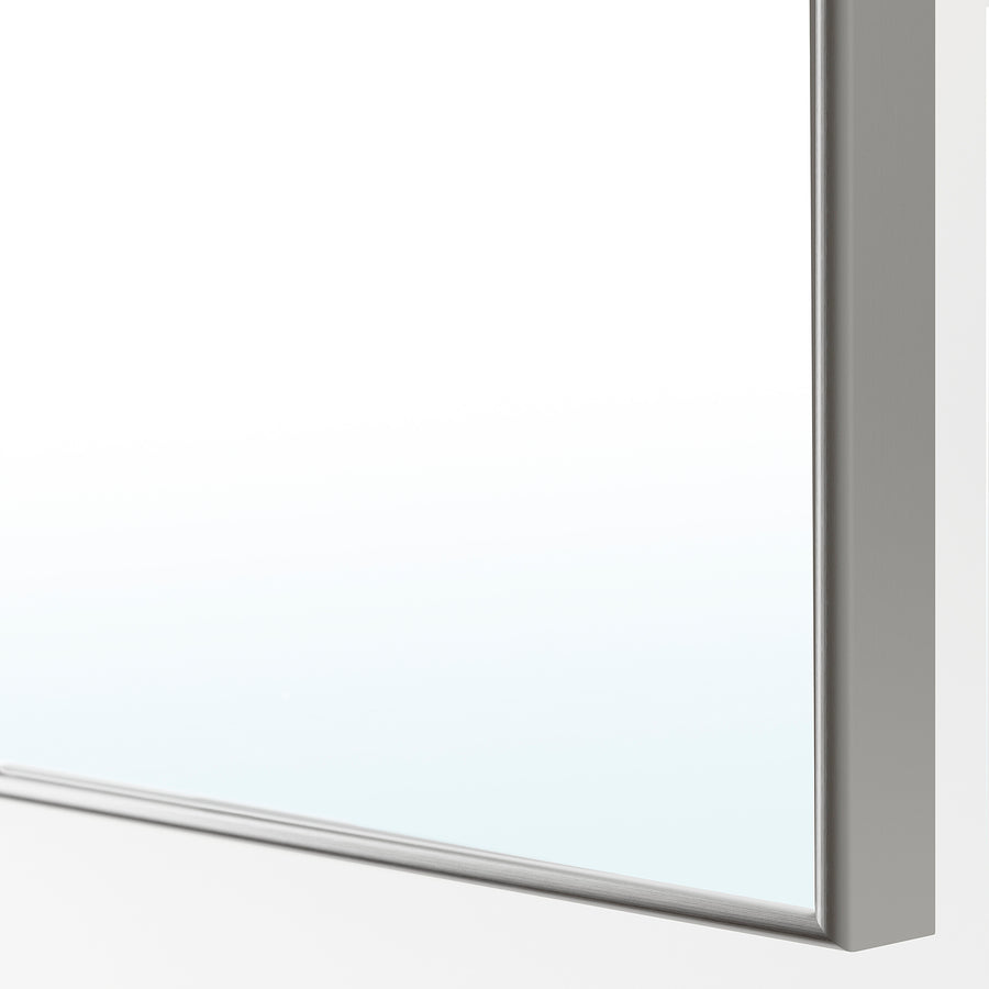 PAX / FORSAND/ÅHEIM wardrobe combination, white/mirror glass, 75x60x236 cm