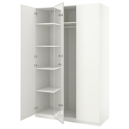 Ikea PAX / FORSAND/ÅHEIM - Wardrobe combination, white/glass mirror,150x60x236 cm