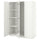 PAX / FORSAND/ÅHEIM wardrobe combination, white/mirror glass, 150x60x201 cm