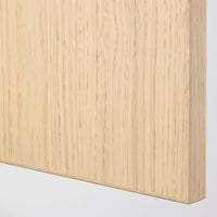PAX / FORSAND/ÅHEIM - Wardrobe combination, oak effect with white stain/glass mirror,150x60x201 cm
