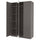 PAX / FORSAND/ÅHEIM wardrobe combination, dark grey/mirror glass, 150x60x236 cm