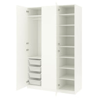 PAX / FORSAND - Wardrobe combination, white/white,150x60x236 cm