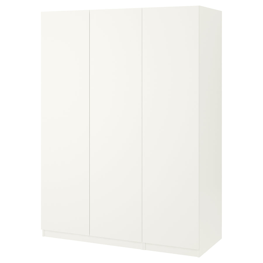 PAX / FORSAND wardrobe combination, white/white, 150x60x201 cm