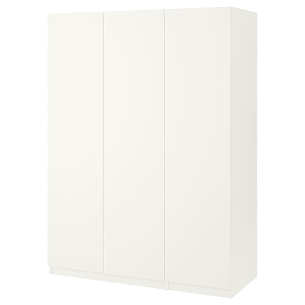 PAX / FORSAND wardrobe combination, white/white, 150x60x201 cm