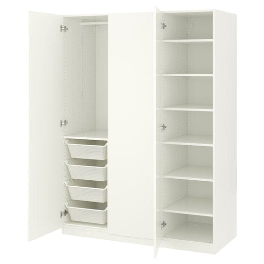 Ikea PAX / FORSAND - Wardrobe combination, white/white,150x60x201 cm