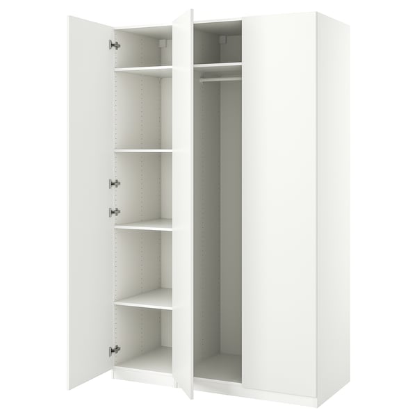 PAX / FORSAND wardrobe combination, white/white, 150x60x236 cm