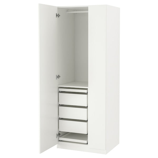 PAX / FORSAND - Wardrobe combination, white/white,75x60x201 cm