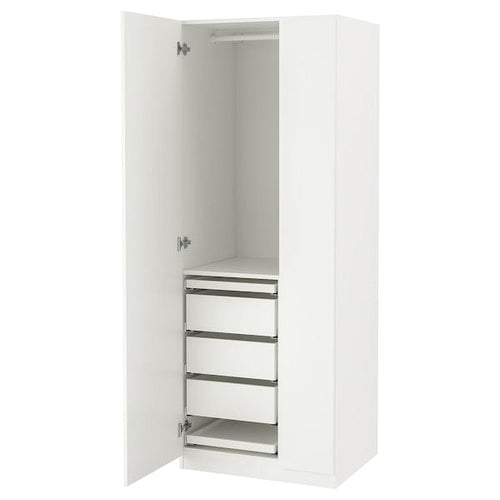PAX / FORSAND - Wardrobe combination, white/white,75x60x201 cm