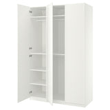 PAX / FORSAND wardrobe combination, white/white, 150x60x236 cm