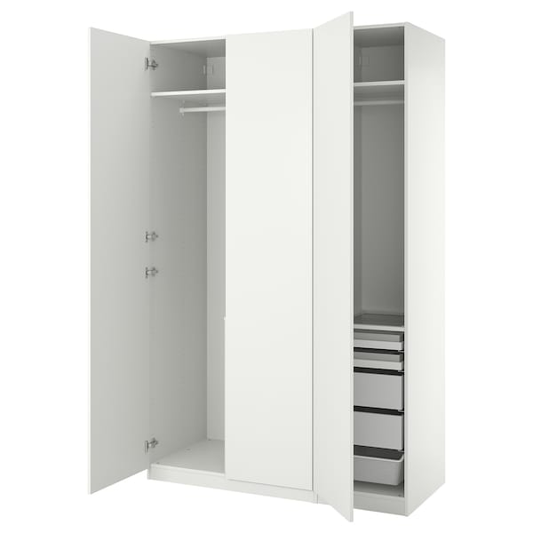 PAX / FORSAND - Wardrobe combination, white/white,150x60x236 cm