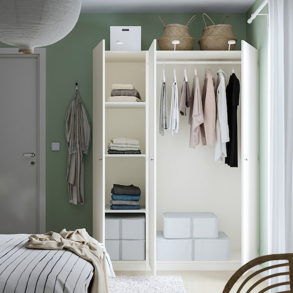 PAX / FORSAND - Wardrobe combination, white/white,150x60x201 cm