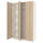 PAX / FORSAND - Wardrobe combination, white / oak effect with white stain,150x60x236 cm