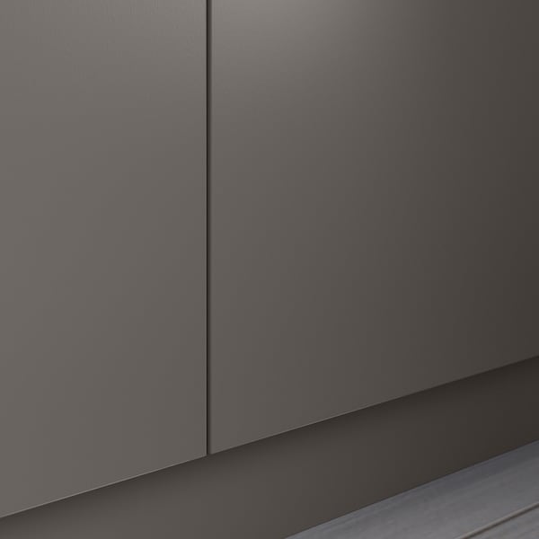 PAX / FORSAND - Wardrobe combination, dark grey/white stained oak effect,250x60x236 cm